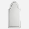 Hovan Frameless Arched Mirror, by Uttermost, 1'8.5" width x 3'7.5" height x 1" depth thumbnail 1