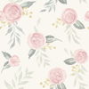 Watercolor Roses Pink Wallpaper, by York Wall, 33' length x 1'8.5" width x 0.02" depth thumbnail 1