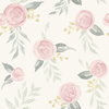 Watercolor Roses Pink Wallpaper, by York Wall, 33' length x 1'8.5" width x 0.02" depth thumbnail