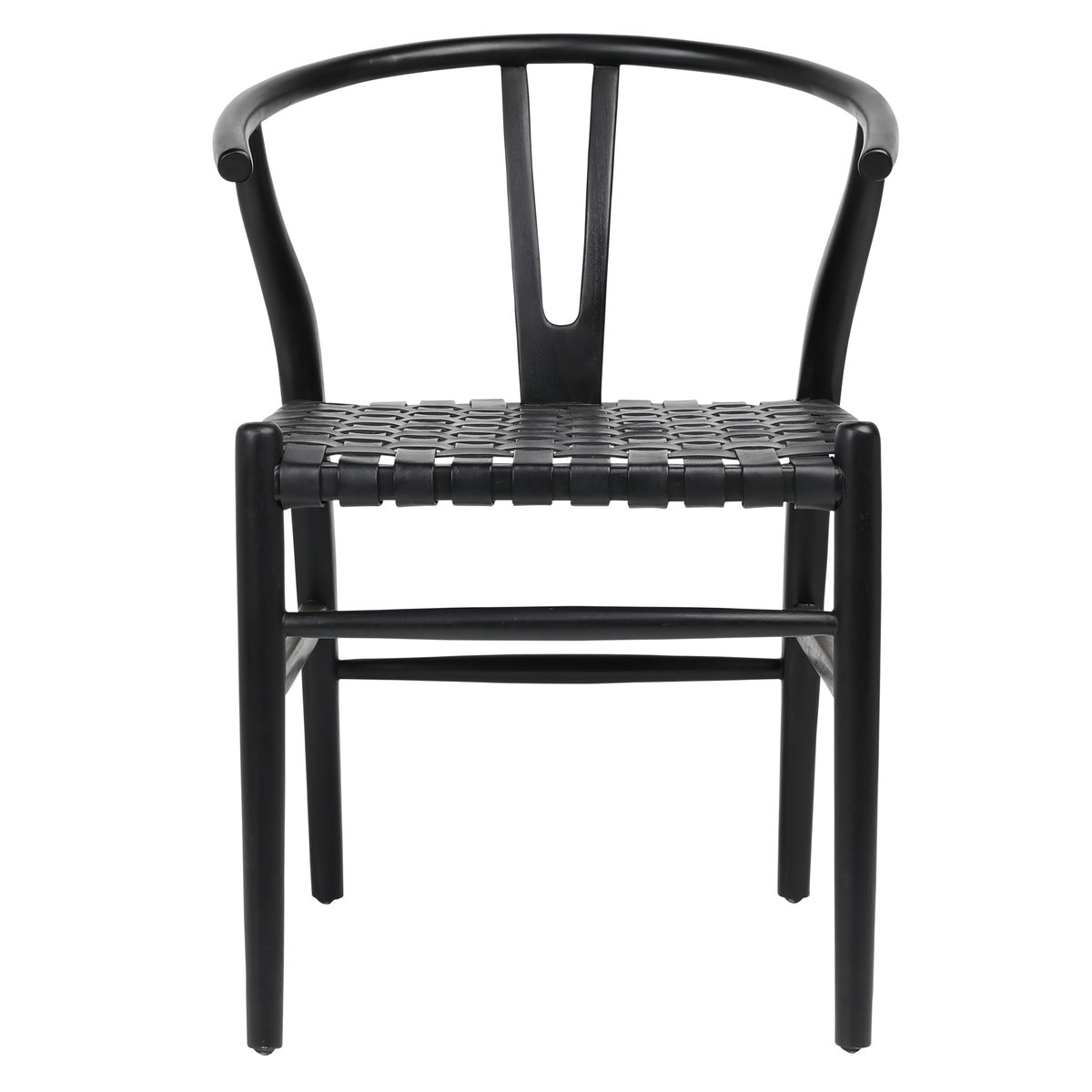 Bernice Dining Chair Black, by Dovetail, 22.83" width x 30.87" height x 25.3" depth View 2