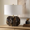 Jaudon Brown Glass Table Lamp, by Uttermost, 19" width x 23" height x 19" depth thumbnail 3