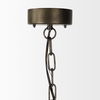 Zaio 12.5Lx 12.5W x 18.5H Weathered Antique Gold Metal Caged Bulb Pendant Light thumbnail 3