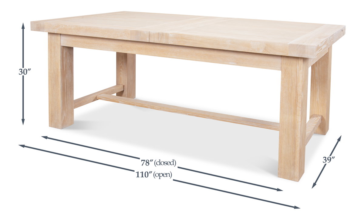 Bauhaus Dining Table, by Sarreid, 3'3" length x 9'2" width x 2'6" height View 13