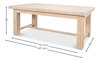 Bauhaus Dining Table, by Sarreid, 3'3" length x 9'2" width x 2'6" height thumbnail 13