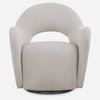 Wander Fabric Swivel Chair, Accent Chair by Uttermost, 28.25" width x 32.75" height x 33.5" depth thumbnail 1