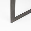Faye 34L x 34W x 17H Medium Brown Wood with Antique Nickel Metal Base Square Coffee Table thumbnail 8