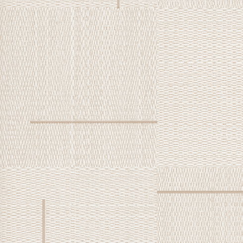Geo Block Weave Linen Wallpaper
