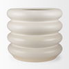 Twyla Tall Cream Glazed Floor Ceramic Vase thumbnail 3