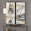 Life Scenes Abstract Art Set/2, by Uttermost, 21" width x 51" height x 2.5" depth thumbnail 2