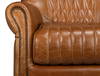 Bugatti Leather Swivel Chair  Cuba Brown, by Sarreid, 2'5" length x 2'8" width x 2'9" height thumbnail 12
