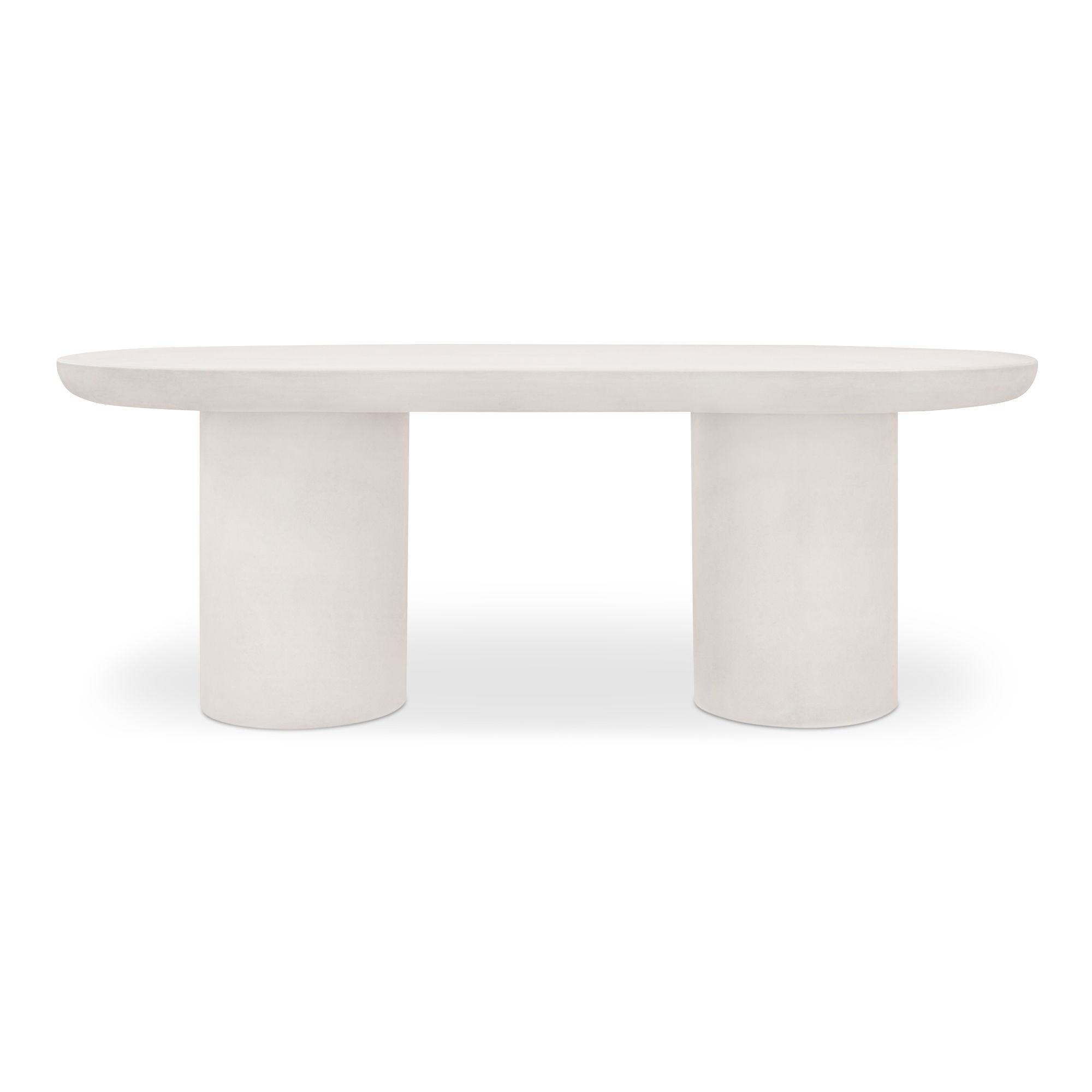 Rocca Dining Table Cream, by Moe's Home, 82.68" width x 30.12" height x 39.37" depth View 1