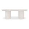 Rocca Dining Table Cream, by Moe's Home, 82.68" width x 30.12" height x 39.37" depth thumbnail 1