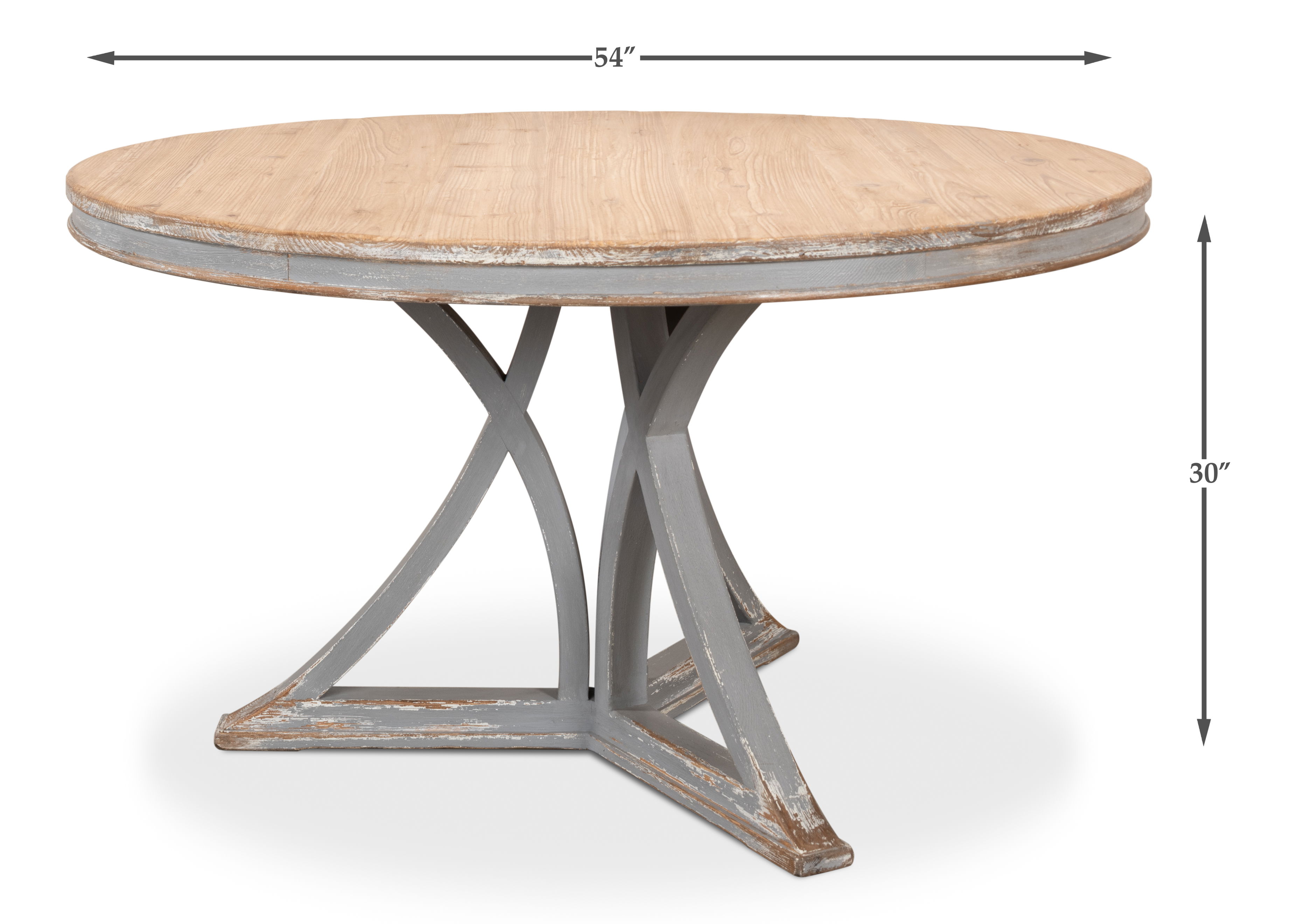 Flying Buttress Dining Table, Grey large image 