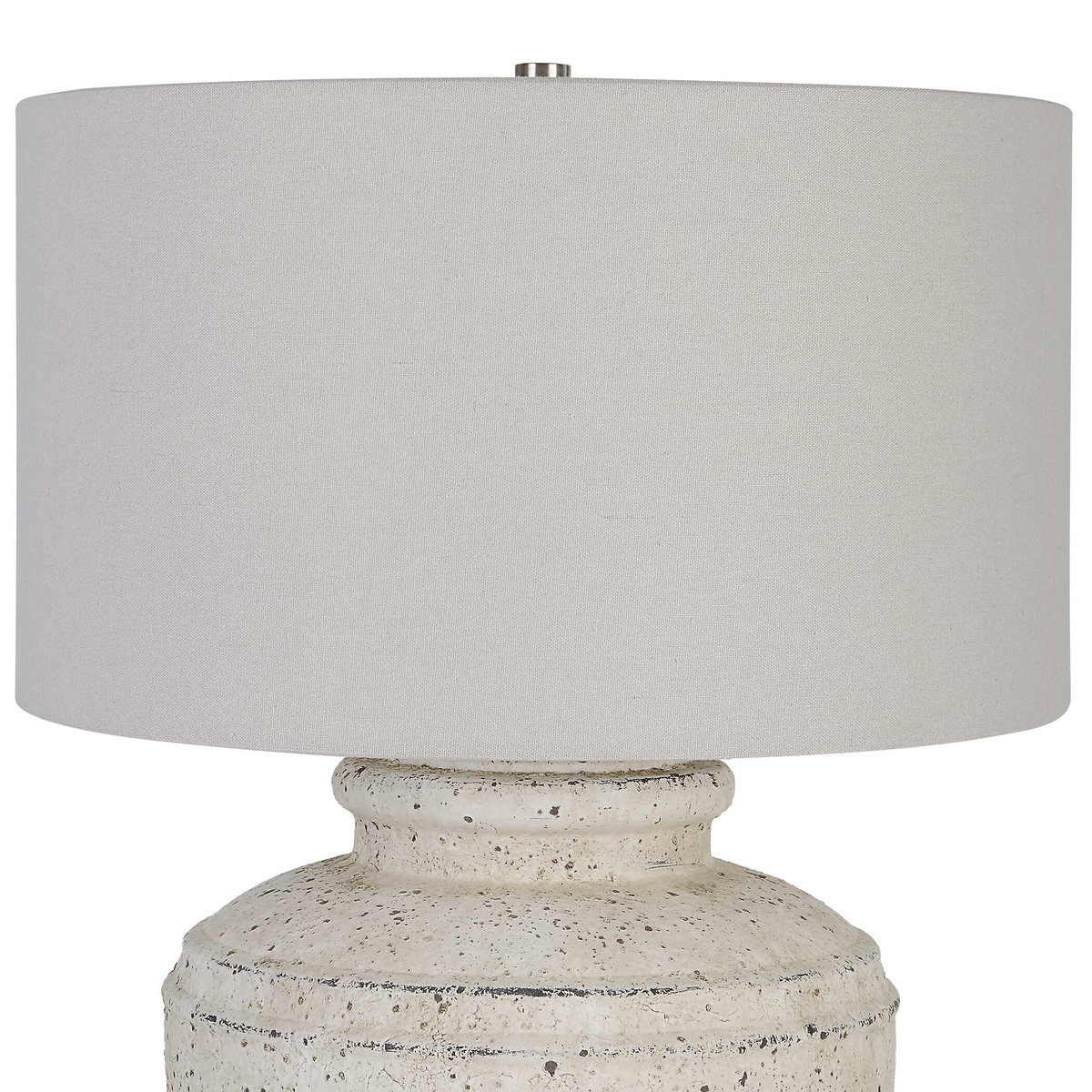 Artifact Aged Stone Table Lamp, by Uttermost, 18" width x 24.5" height x 18" depth View 6
