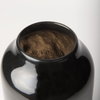 Emu Short Black with Gray Vase, by Mercana, 5.2" length x 5.2" width x 10.08" height thumbnail 9