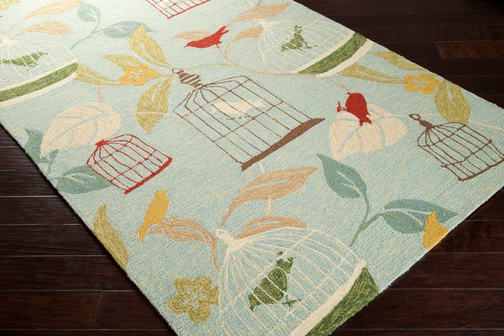 Rain Handmade Rug, by Surya, 8' length x 5' width