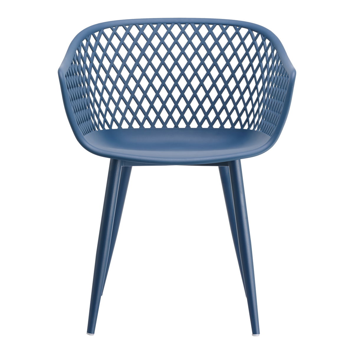 Piazza Outdoor Chair Blue - Set Of Two, by Moe's Home, 1'11.5" width x 2'7.5" height x 1'10.5" depth View 4
