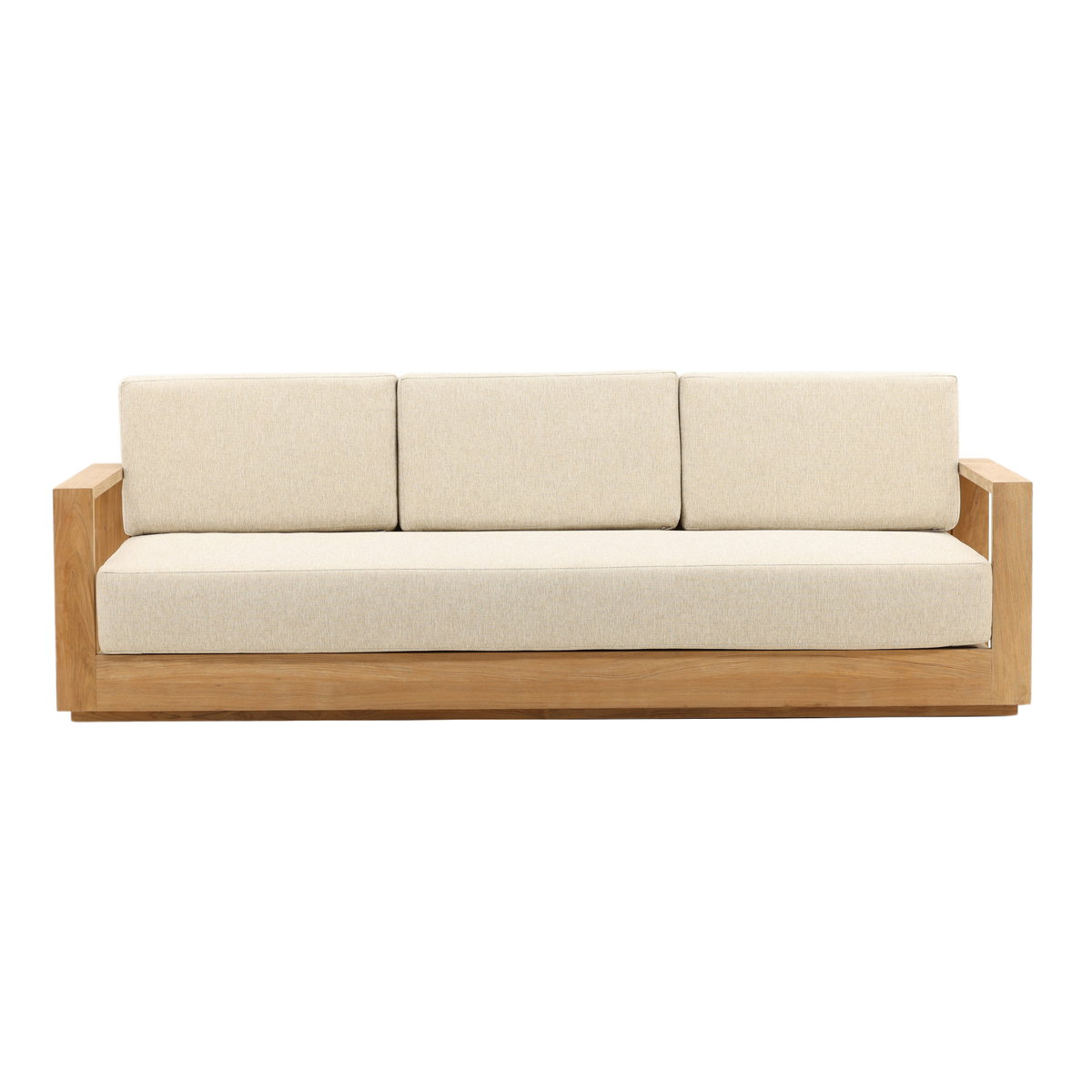 Darlene Outdoor Sofa Sand, Sofas & Sectional by Dovetail, 94.4" width x 32" height x 34.37" depth View 2