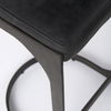 Tyson 17L x 18W x 31H Black Leather with Metal Frame Bar Stool thumbnail 6