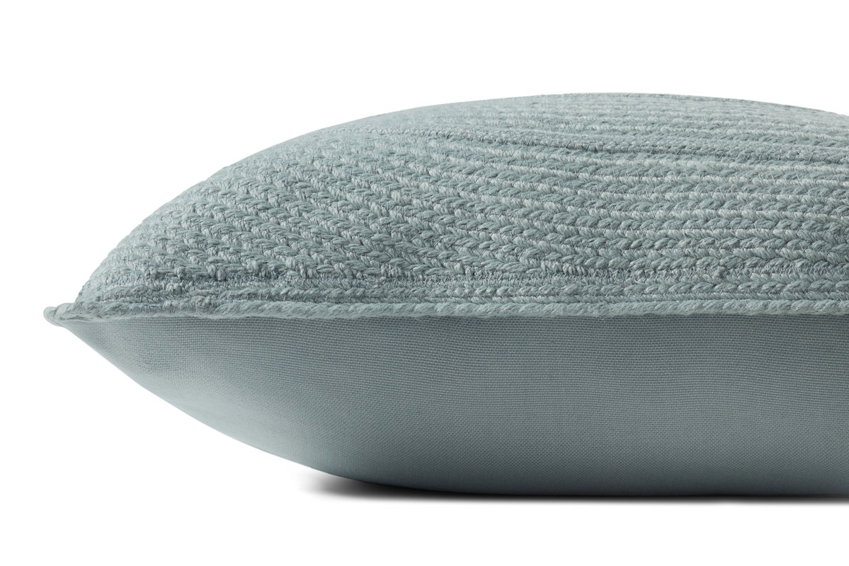 Loloi Lt. Blue Pillow, Decorative Pillow, 20" length x 20" width View 2