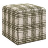Joie Ireland Plaid Ottoman, Furniture by Uttermost, 18" width x 18" height x 18" depth thumbnail 1