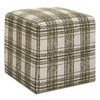 Joie Ireland Plaid Ottoman, by Uttermost, 18" width x 18" height x 18" depth thumbnail 1