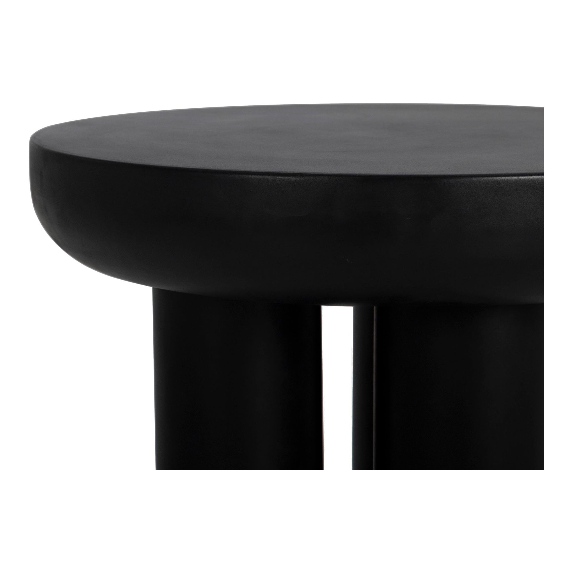 Rocca Side Table Black, Side & End Table by Moe's Home, 19.75" width x 19.75" height x 19.75" depth View 4