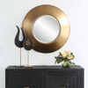 Contessa Round Gold Mirror, by Uttermost, 29.5" width x 29.5" height x 3.75" depth thumbnail 4