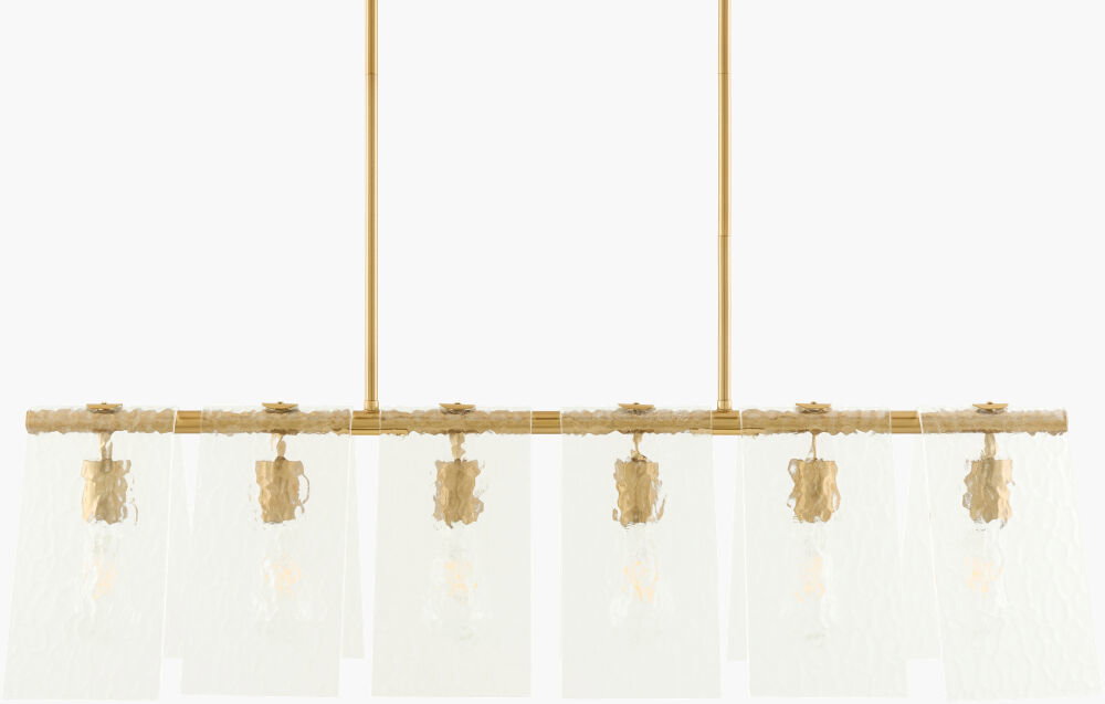 Vitracis Chandelier, by Surya, 38" length x 10" width x 13" height