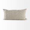 Ivivva 14x26 Beige Fabric Textured Decorative Pillow Cover, by Mercana, 14" length x 26" width x 0.2" height thumbnail 6