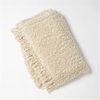 Textured Boucle ThrowNatural, by Global Views, 5'10" length x 5' width thumbnail 1