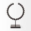 Tulane II (Large) 12L x 6W Black Beaded Broken Sphere Decorative Object thumbnail 5