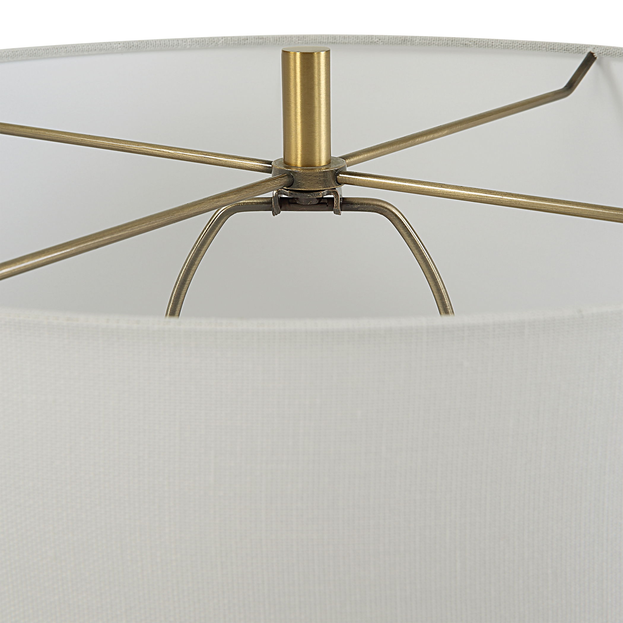 Window Pane White Table Lamp large image 