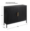 Front Range Dark Oak 2 Door Cabinet, Cabinets & Chest by Uttermost, 40.25" width x 34" height x 13" depth thumbnail 3