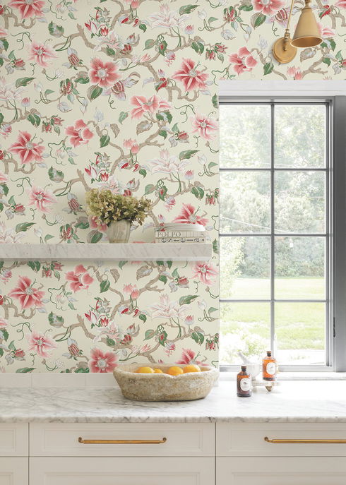 Marguerite Vine Cream Wallpaper