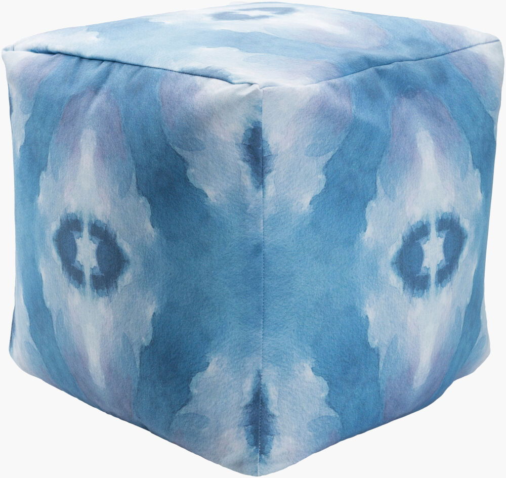 Agua Pouf, Ottoman by Surya, 18" width x 18" height
