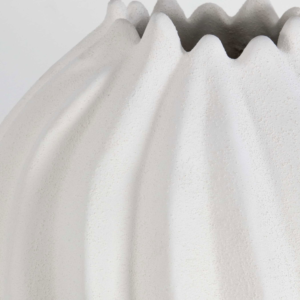 Merritt White Floor Vase, by Uttermost, 12.6" width x 26" height x 12.6" depth View 3