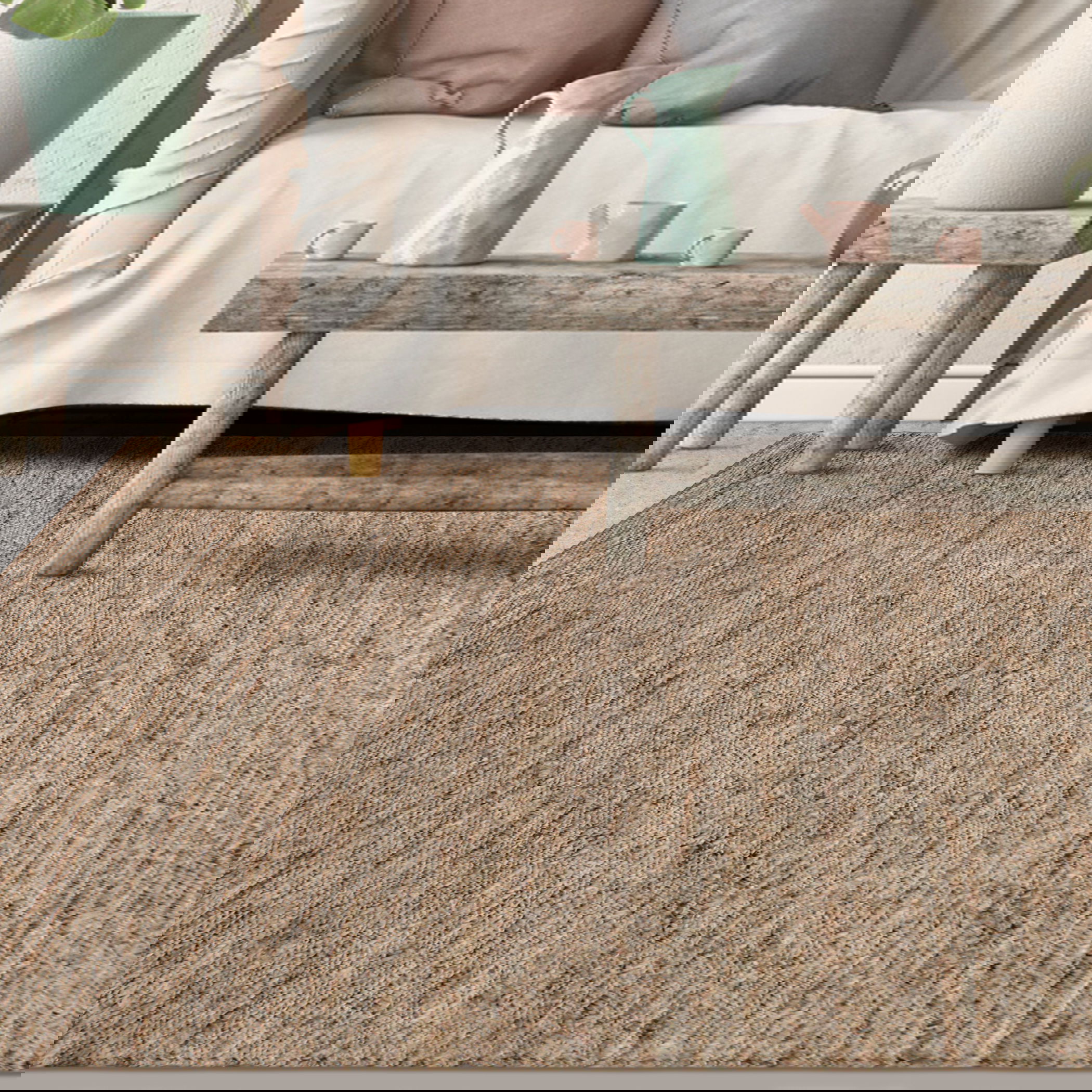 Makula Natural Jute 6 X 9 Rug, by Uttermost, 6' width x 9' height x 0.5" depth View 2