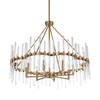 Crystal Stick 8 Light Brass Chandelier, Pendant by Uttermost, 38.75" width x 31.25" height x 38.75" diameter x 38.75" depth thumbnail 9
