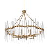 Crystal Stick 8 Light Brass Chandelier thumbnail 8