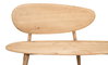 Pebble Bench (1 Back) Lionskin Finish, by Sarreid, 1'3" length x 4'6" width x 2'11" height thumbnail 3