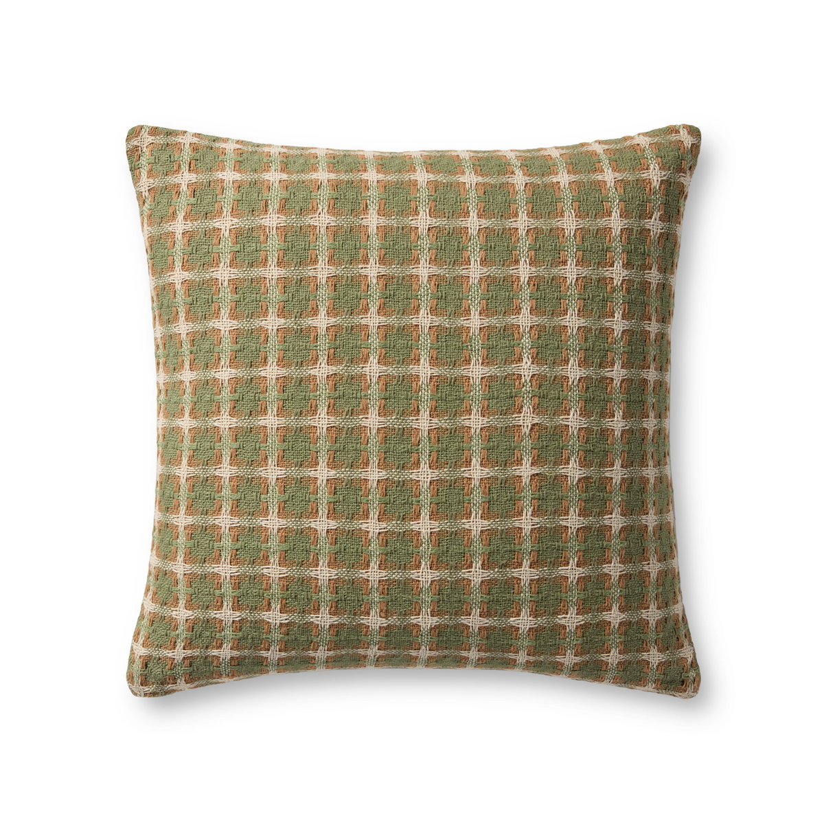 Loloi Green Pillow, Decorative Pillow, 20" length x 20" width View 1
