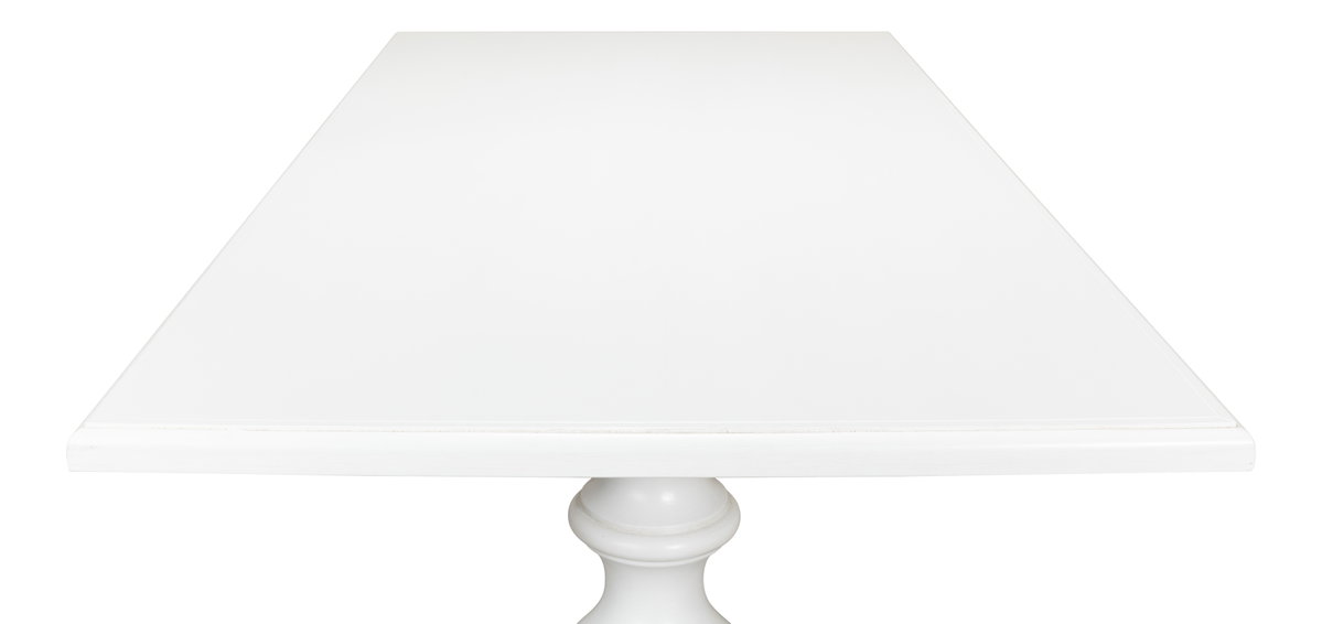 Lionisio Trestle Table  Cortina White, by Sarreid, 3'5" length x 7' width x 2'6" height View 4