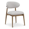 Ellie Dining Chair Oatmeal, by Moe's Home, 20.5" width x 32" height x 20.5" depth thumbnail 2