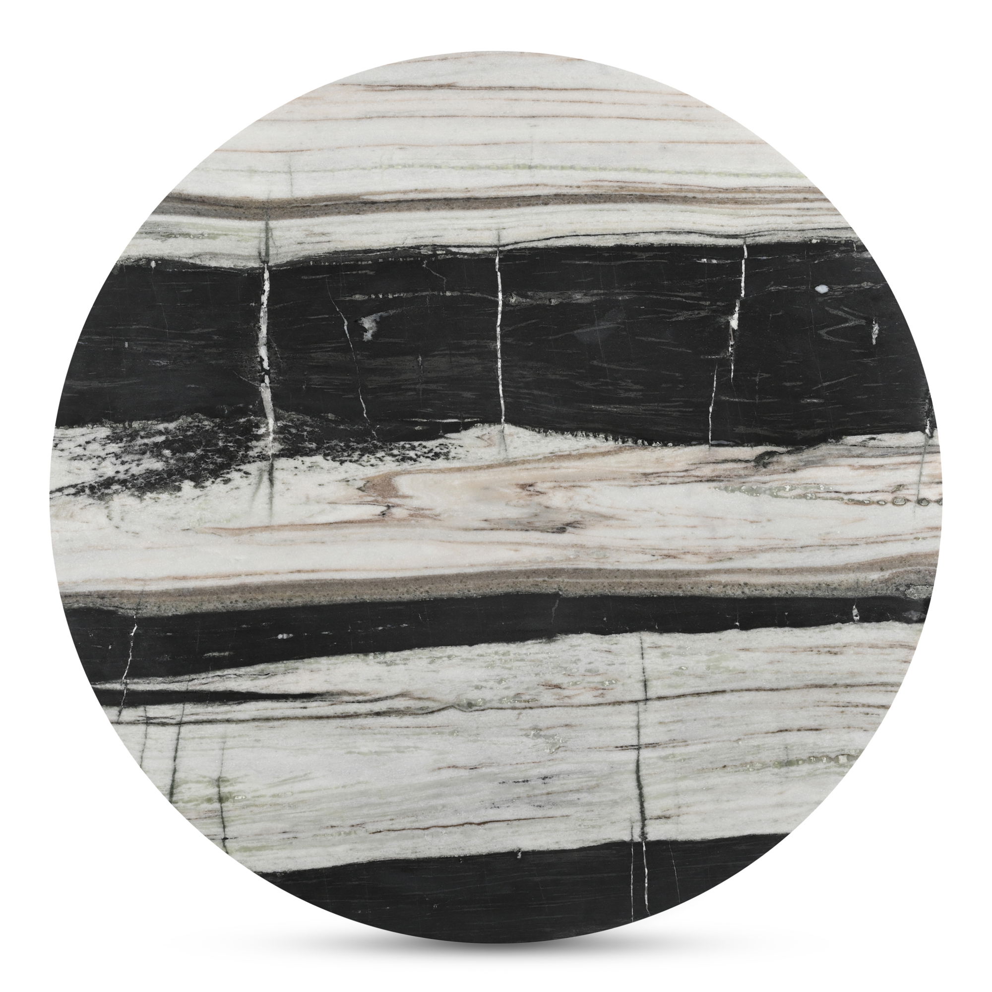 Celia Round Dining Table Panda Marble large image 