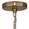 Lemont Hammered Brass 1 Light Pendant, Ceiling Light by Uttermost, 24" width x 15.5" height x 24" diameter x 24" depth thumbnail 8