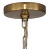 Lemont Hammered Brass 1 Light Pendant, Mini Light Pendant by Uttermost, 24" width x 15.5" height x 24" diameter x 24" depth thumbnail 8