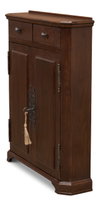 Austrian Hall Cabinet  Walnut, by Sarreid, 7" length x 2'2" width x 2'11" height thumbnail 9