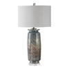 Olesya Swirl Glass Table Lamp, by Uttermost, 16" width x 30.25" height x 16" depth thumbnail 4