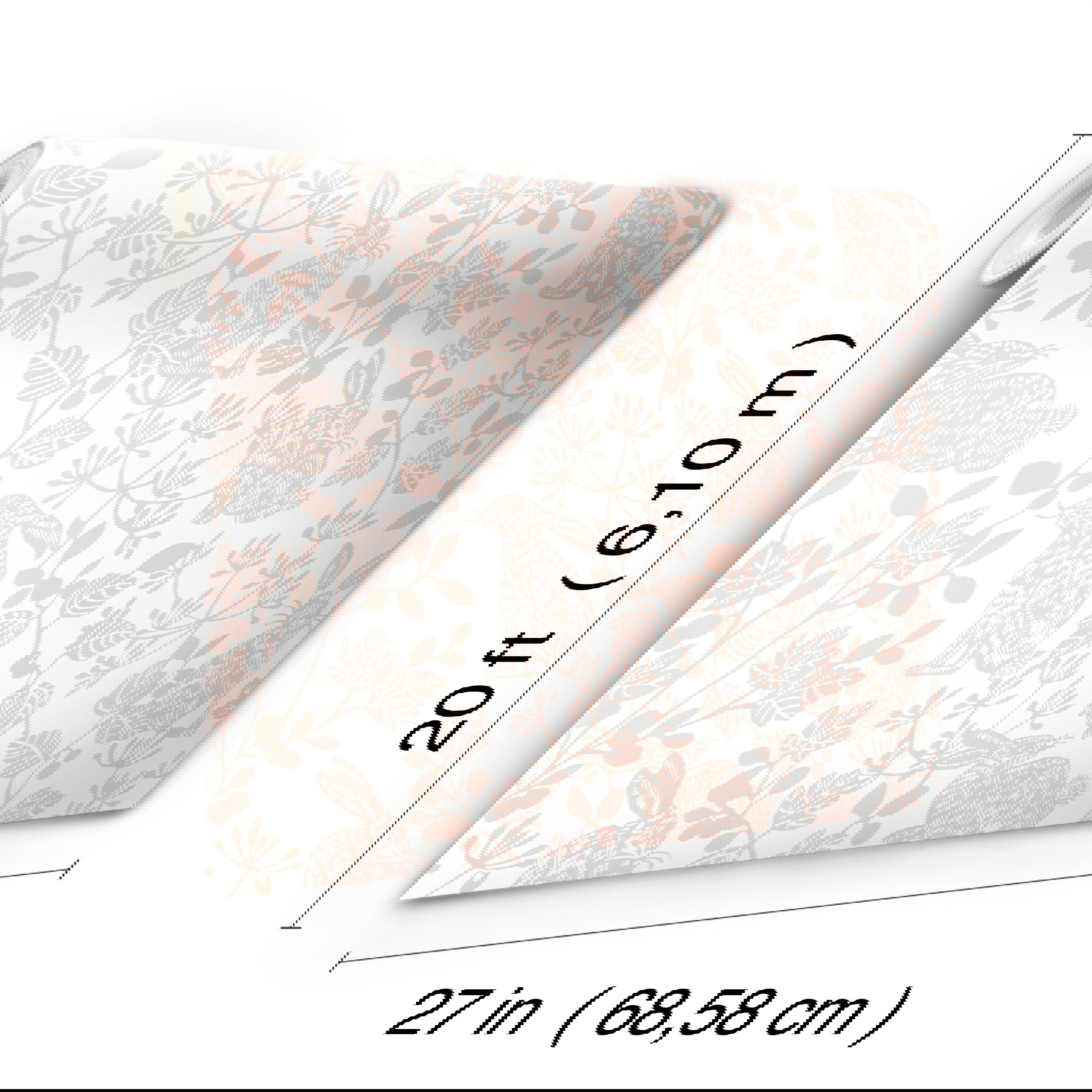 Botanical Bunnies Pink Peel & Stick Wallpaper large image 